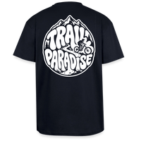 Spreadconnect Oversized Heavyweight Unisex T-Shirt French Navy / XS TRAIL PARADISE 26 - Oversized Heavyweight Unisex T-Shirt E-Bike-Community