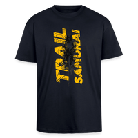 Spreadconnect Oversized Heavyweight Unisex T-Shirt French Navy / XS Trail Samurai - Front - Oversized Heavyweight BYB Unisex T-Shirt E-Bike-Community