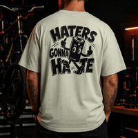 Spreadconnect Oversized Heavyweight Unisex T-Shirt Haters Gonna Hate Vintage – Oversized Unisex T-Shirt E-Bike-Community