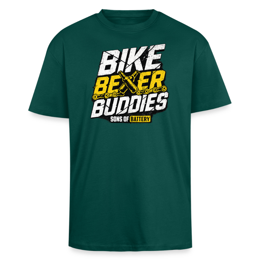 Spreadconnect Oversized Heavyweight Unisex T-Shirt hunter Green / XS BBB 26 Bike Beer Buddies - Oversized Heavyweight Unisex T-Shirt E-Bike-Community