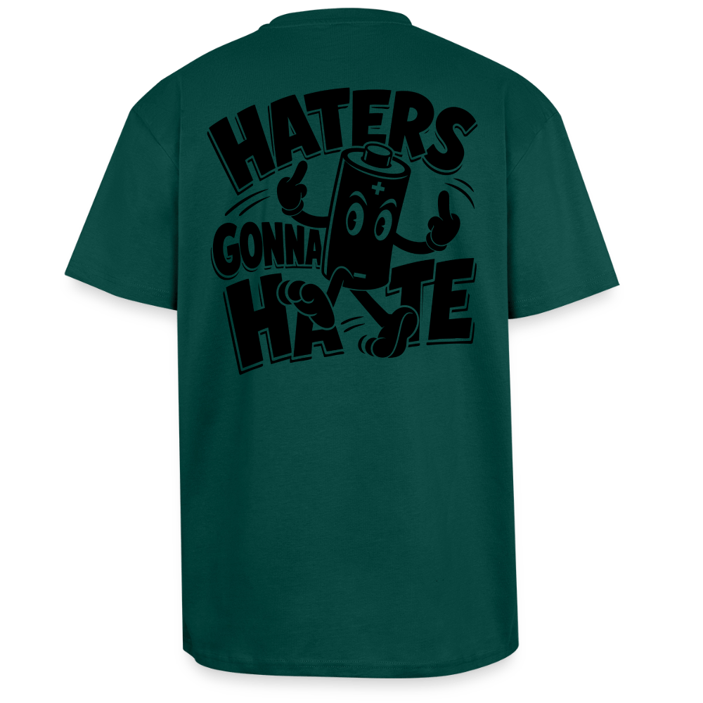 Spreadconnect Oversized Heavyweight Unisex T-Shirt hunter Green / XS HATERS GONNA HATE VINTAGE - Oversized Heavyweight Unisex T-Shirt E-Bike-Community