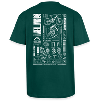 Spreadconnect Oversized Heavyweight Unisex T-Shirt hunter Green / XS SONS OF BATTERY - FULL POWER - Oversized Heavyweight Unisex T-Shirt E-Bike-Community
