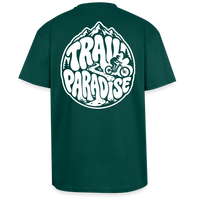 Spreadconnect Oversized Heavyweight Unisex T-Shirt hunter Green / XS TRAIL PARADISE 26 - Oversized Heavyweight Unisex T-Shirt E-Bike-Community