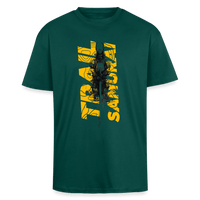 Spreadconnect Oversized Heavyweight Unisex T-Shirt hunter Green / XS Trail Samurai - Front - Oversized Heavyweight BYB Unisex T-Shirt E-Bike-Community