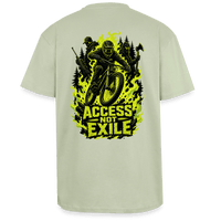 Spreadconnect Oversized Heavyweight Unisex T-Shirt Leichtes Salbeigrün / XS ACCESS NOT EXILE - Oversized Heavyweight Unisex T-Shirt E-Bike-Community