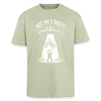 Spreadconnect Oversized Heavyweight Unisex T-Shirt Leichtes Salbeigrün / XS ALIENS STOLE MY E-BIKE - Oversized Heavyweight Unisex T-Shirt E-Bike-Community