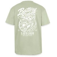 Spreadconnect Oversized Heavyweight Unisex T-Shirt Leichtes Salbeigrün / XS Battery Riders - Oversized Heavyweight Unisex T-Shirt E-Bike-Community