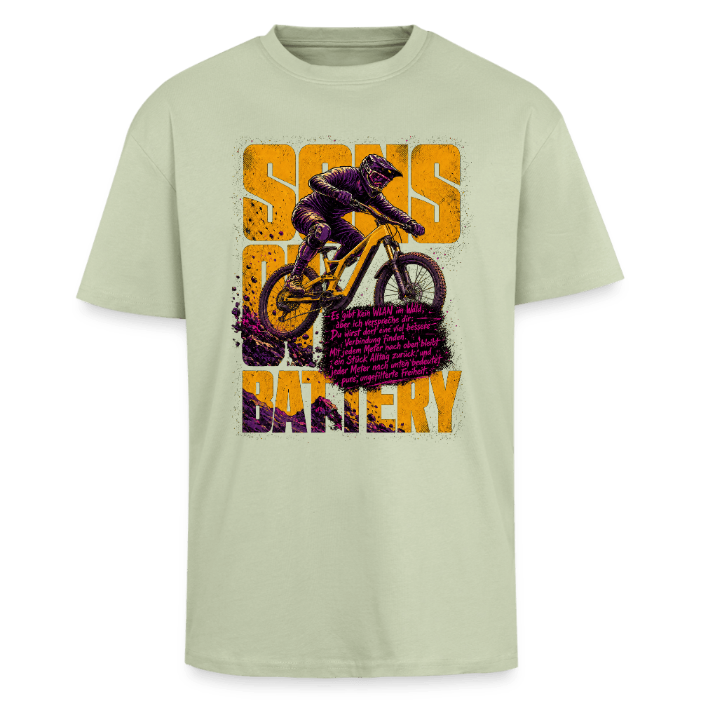 Spreadconnect Oversized Heavyweight Unisex T-Shirt Leichtes Salbeigrün / XS FREIHEITOversized Heavyweight Unisex T-Shirt E-Bike-Community