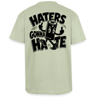 Spreadconnect Oversized Heavyweight Unisex T-Shirt Leichtes Salbeigrün / XS HATERS GONNA HATE VINTAGE - Oversized Heavyweight Unisex T-Shirt E-Bike-Community