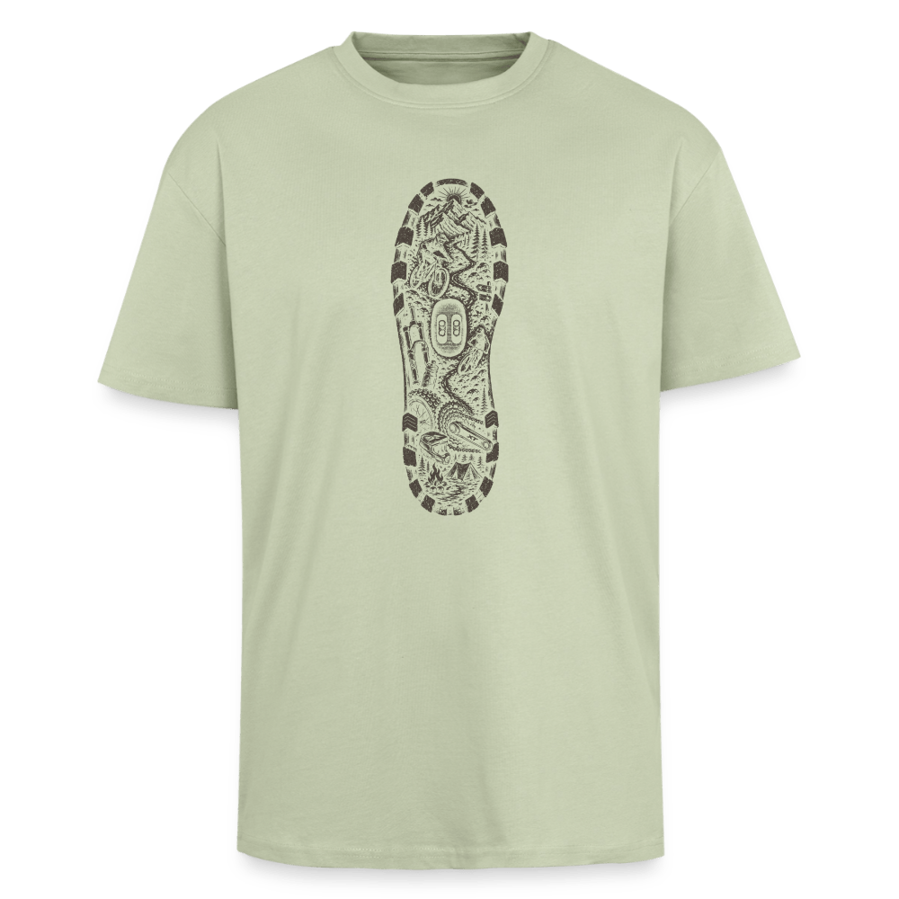 Spreadconnect Oversized Heavyweight Unisex T-Shirt Leichtes Salbeigrün / XS MTB ADVENTURES - Oversized Heavyweight Unisex T-Shirt E-Bike-Community