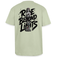 Spreadconnect Oversized Heavyweight Unisex T-Shirt Leichtes Salbeigrün / XS RIDE BEYOND LIMITS - ANCIENT SOB - Oversized Heavyweight Unisex T-Shirt E-Bike-Community