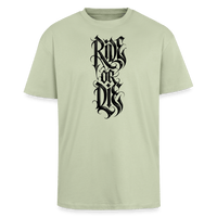 Spreadconnect Oversized Heavyweight Unisex T-Shirt Leichtes Salbeigrün / XS RIDE OR DIE BYB - Oversized Heavyweight Unisex T-Shirt E-Bike-Community