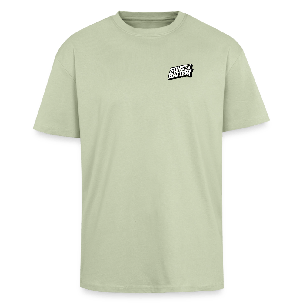 Spreadconnect Oversized Heavyweight Unisex T-Shirt Leichtes Salbeigrün / XS Sons of Battery Logo 26 - Oversized Heavyweight Unisex T-Shirt E-Bike-Community