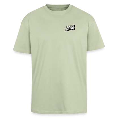 Spreadconnect Oversized Heavyweight Unisex T-Shirt Leichtes Salbeigrün / XS Sons of Battery Logo 26 - Oversized Heavyweight Unisex T-Shirt E-Bike-Community