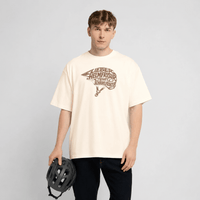 Spreadconnect Oversized Heavyweight Unisex T-Shirt Lieber Helmfrisur statt SchädelfrakturOversized Heavyweight Unisex T-Shirt E-Bike-Community