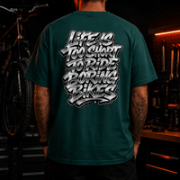 Spreadconnect Oversized Heavyweight Unisex T-Shirt Life Is Too Short to Ride Boring Bikes – Oversized Unisex T-Shirt E-Bike-Community