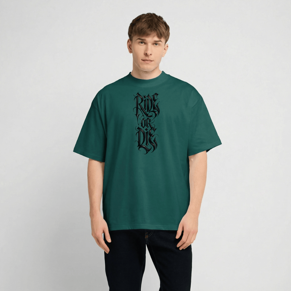 Spreadconnect Oversized Heavyweight Unisex T-Shirt RIDE OR DIE BYB - Oversized Heavyweight Unisex T-Shirt E-Bike-Community