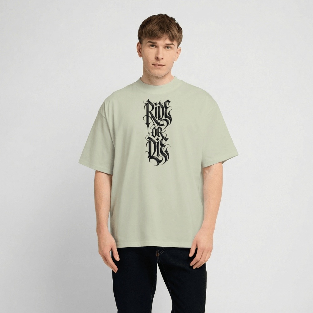 Spreadconnect Oversized Heavyweight Unisex T-Shirt RIDE OR DIE BYB - Oversized Heavyweight Unisex T-Shirt E-Bike-Community