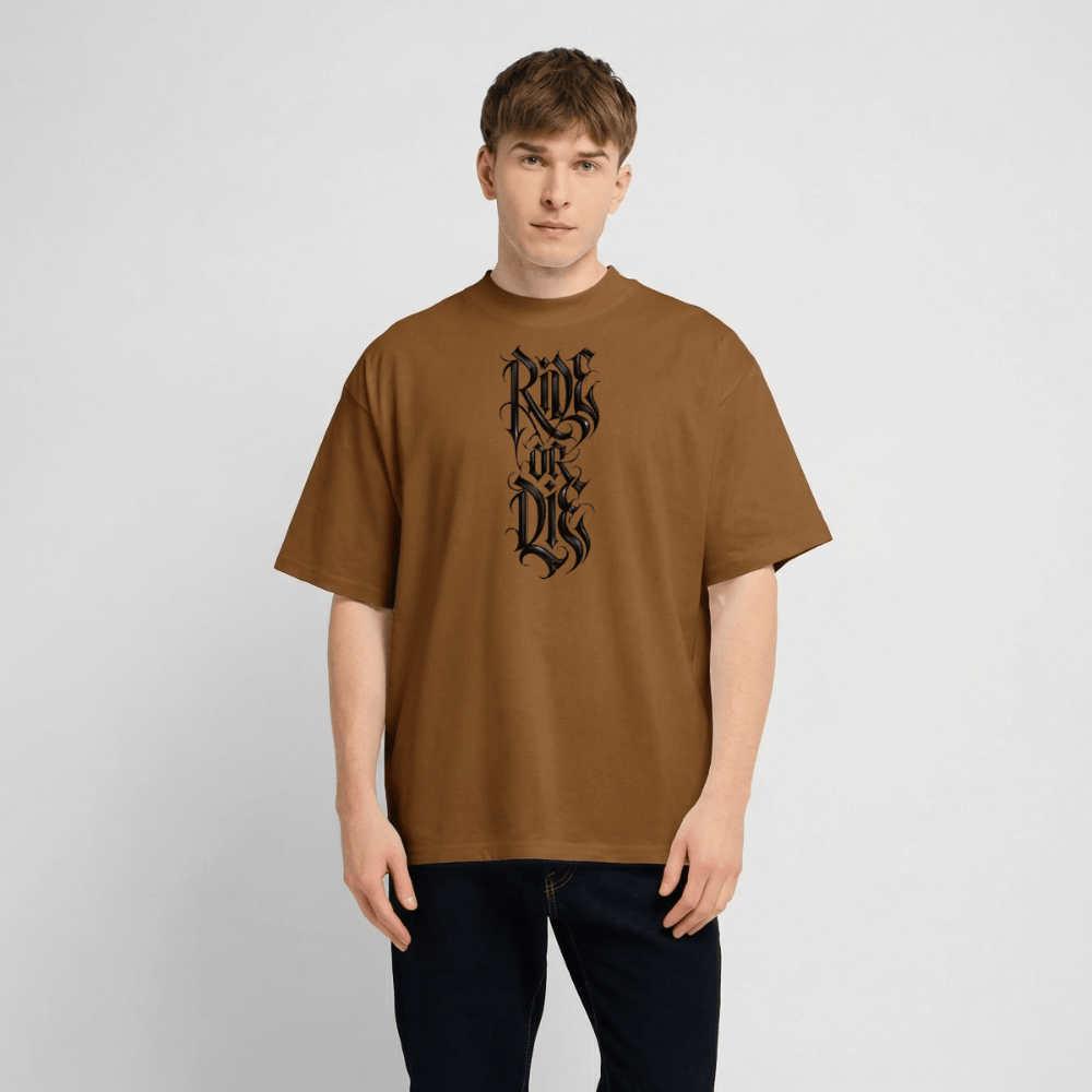 Spreadconnect Oversized Heavyweight Unisex T-Shirt RIDE OR DIE BYB - Oversized Heavyweight Unisex T-Shirt E-Bike-Community