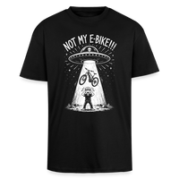 Spreadconnect Oversized Heavyweight Unisex T-Shirt Schwarz / XS ALIENS STOLE MY E-BIKE - Oversized Heavyweight Unisex T-Shirt E-Bike-Community