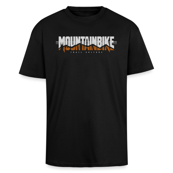 Spreadconnect Oversized Heavyweight Unisex T-Shirt Schwarz / XS MOUNTAINBIKE TRAIL CULTURE - Oversized Heavyweight Unisex T-Shirt E-Bike-Community