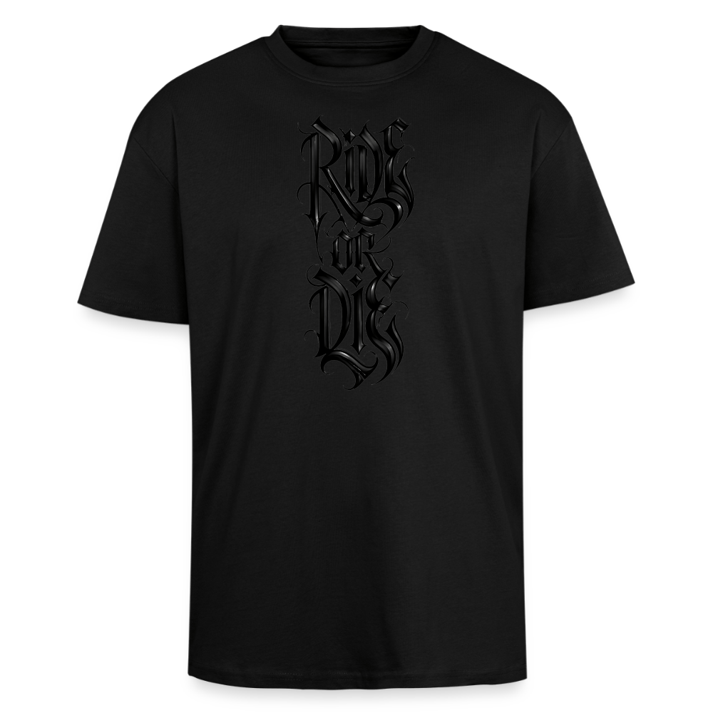 Spreadconnect Oversized Heavyweight Unisex T-Shirt Schwarz / XS RIDE OR DIE BYB - Oversized Heavyweight Unisex T-Shirt E-Bike-Community