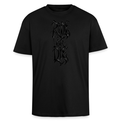 Spreadconnect Oversized Heavyweight Unisex T-Shirt Schwarz / XS RIDE OR DIE BYB - Oversized Heavyweight Unisex T-Shirt E-Bike-Community