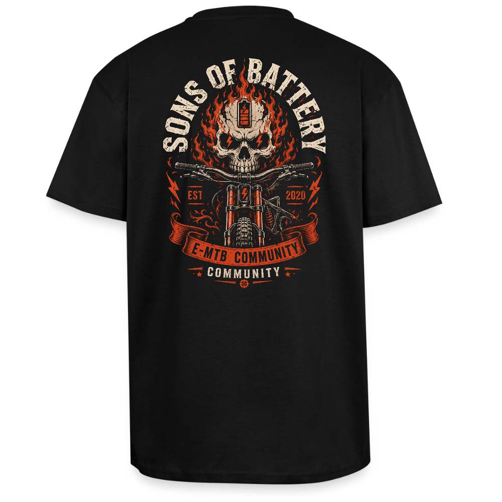 Spreadconnect Oversized Heavyweight Unisex T-Shirt Schwarz / XS SOB Com - Oversized Heavyweight Unisex T-Shirt E-Bike-Community