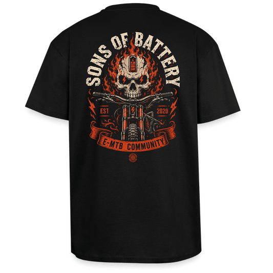 Spreadconnect Oversized Heavyweight Unisex T-Shirt Schwarz / XS SOB Com - Oversized Heavyweight Unisex T-Shirt E-Bike-Community