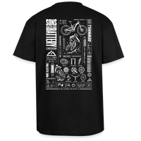 Spreadconnect Oversized Heavyweight Unisex T-Shirt Schwarz / XS SONS OF BATTERY - FULL POWER - Oversized Heavyweight Unisex T-Shirt E-Bike-Community