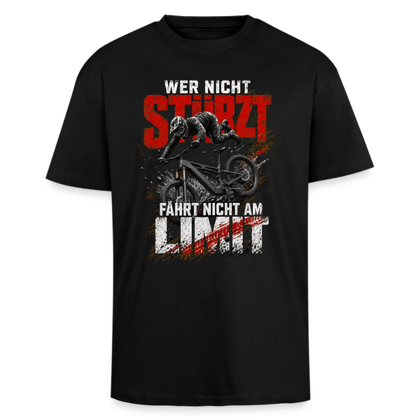 WER NICHT STÜRZT FÄHRT NICHT AM LIMIT - Oversized Heavyweight Unisex T-Shirt