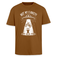 Spreadconnect Oversized Heavyweight Unisex T-Shirt Toffee / XS ALIENS STOLE MY E-BIKE - Oversized Heavyweight Unisex T-Shirt E-Bike-Community