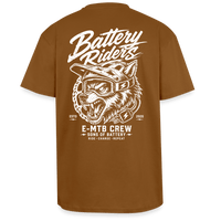 Spreadconnect Oversized Heavyweight Unisex T-Shirt Toffee / XS Battery Riders - Oversized Heavyweight Unisex T-Shirt E-Bike-Community