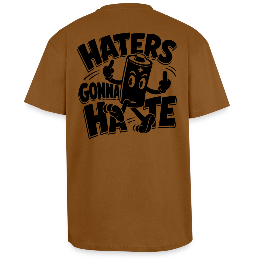 Spreadconnect Oversized Heavyweight Unisex T-Shirt Toffee / XS HATERS GONNA HATE VINTAGE - Oversized Heavyweight Unisex T-Shirt E-Bike-Community