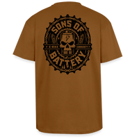 Spreadconnect Oversized Heavyweight Unisex T-Shirt Toffee / XS SONS OF BATTERY - BATSKULL - Oversized Heavyweight Unisex T-Shirt E-Bike-Community