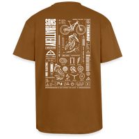 Spreadconnect Oversized Heavyweight Unisex T-Shirt Toffee / XS SONS OF BATTERY - FULL POWER - Oversized Heavyweight Unisex T-Shirt E-Bike-Community