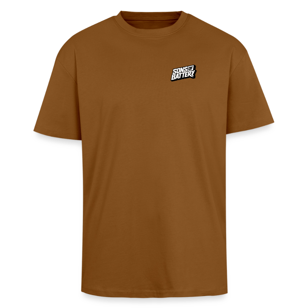 Spreadconnect Oversized Heavyweight Unisex T-Shirt Toffee / XS Sons of Battery Logo 26 - Oversized Heavyweight Unisex T-Shirt E-Bike-Community