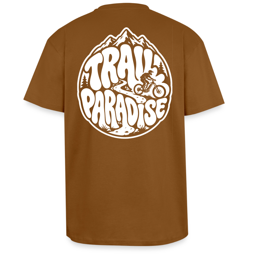 Spreadconnect Oversized Heavyweight Unisex T-Shirt Toffee / XS TRAIL PARADISE 26 - Oversized Heavyweight Unisex T-Shirt E-Bike-Community