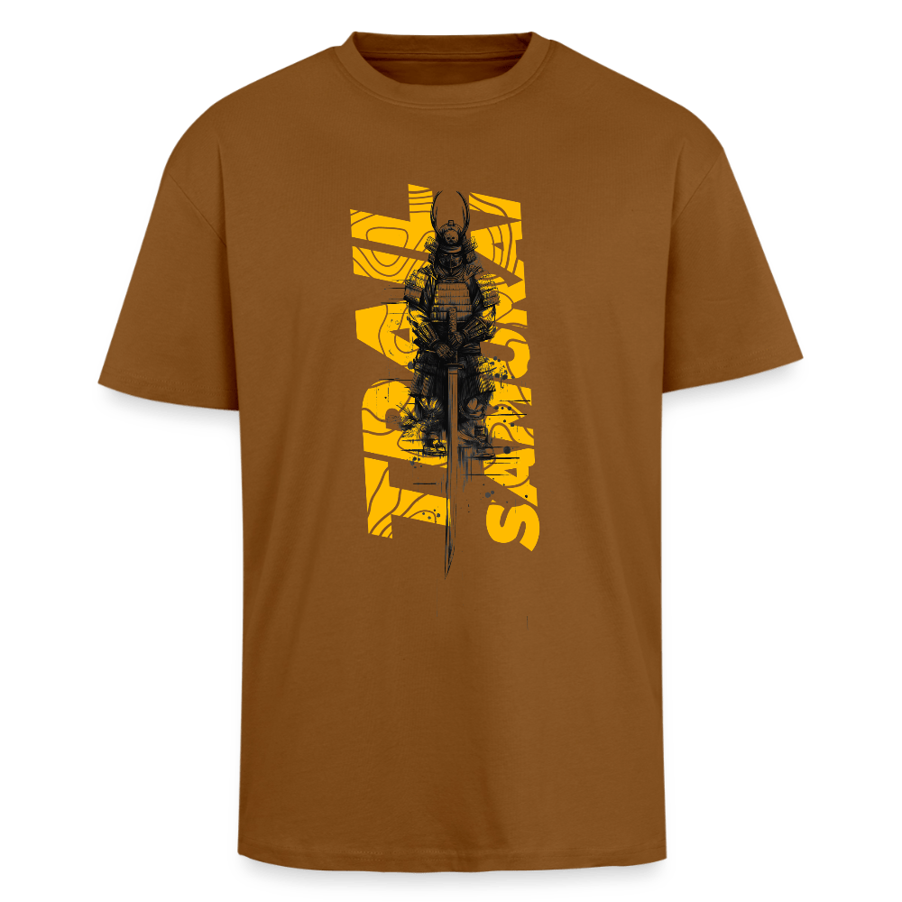 Spreadconnect Oversized Heavyweight Unisex T-Shirt Toffee / XS Trail Samurai - Front - Oversized Heavyweight BYB Unisex T-Shirt E-Bike-Community