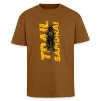 Spreadconnect Oversized Heavyweight Unisex T-Shirt Toffee / XS Trail Samurai - Front - Oversized Heavyweight BYB Unisex T-Shirt E-Bike-Community