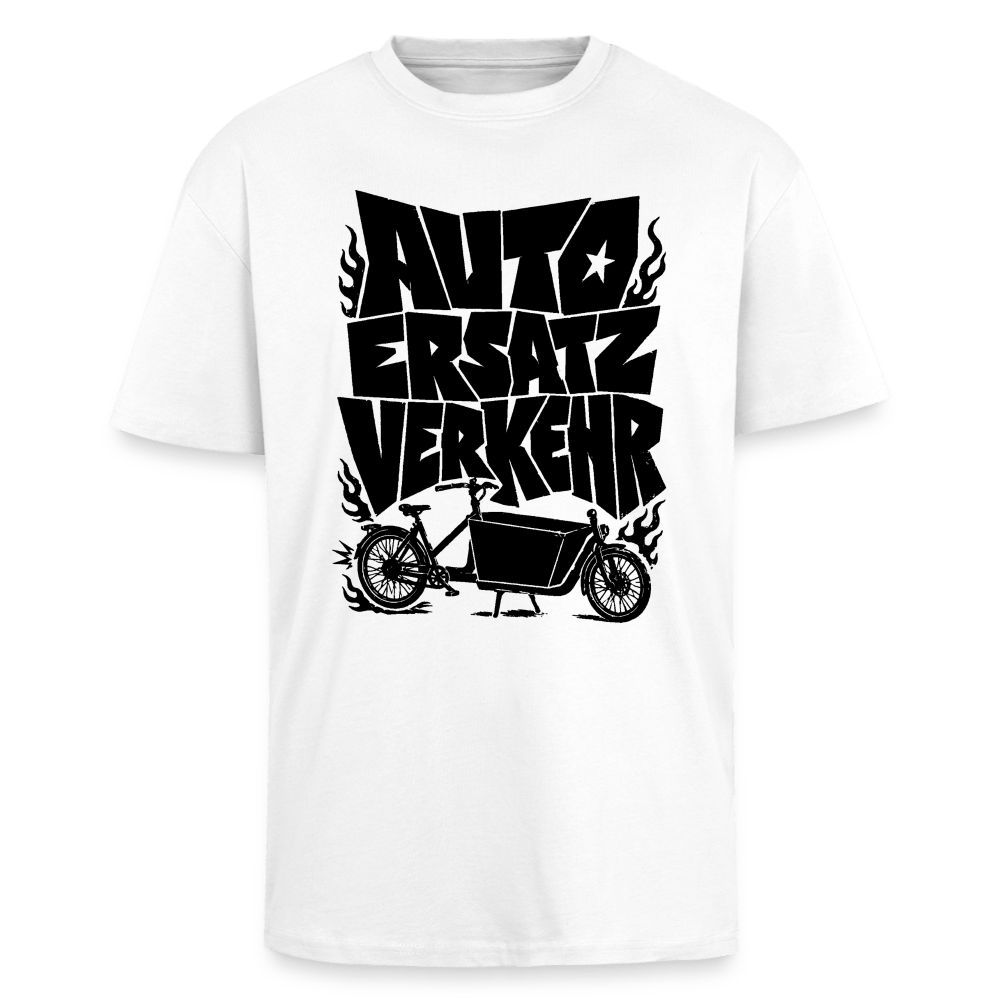 Spreadconnect Oversized Heavyweight Unisex T-Shirt Weiß / XS AUTO ERSATZ VERKEHR - Oversized Heavyweight Unisex T-Shirt E-Bike-Community