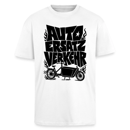 Spreadconnect Oversized Heavyweight Unisex T-Shirt Weiß / XS AUTO ERSATZ VERKEHR - Oversized Heavyweight Unisex T-Shirt E-Bike-Community