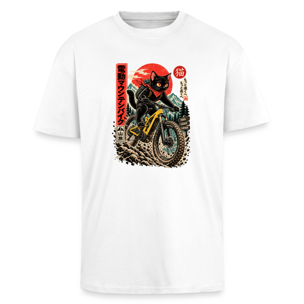 Spreadconnect Oversized Heavyweight Unisex T-Shirt Weiß / XS E-CAT - Oversized Heavyweight Unisex T-Shirt E-Bike-Community