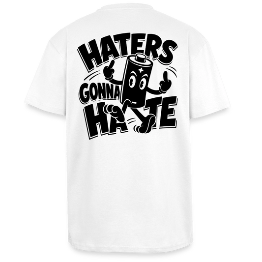 Spreadconnect Oversized Heavyweight Unisex T-Shirt Weiß / XS HATERS GONNA HATE VINTAGE - Oversized Heavyweight Unisex T-Shirt E-Bike-Community