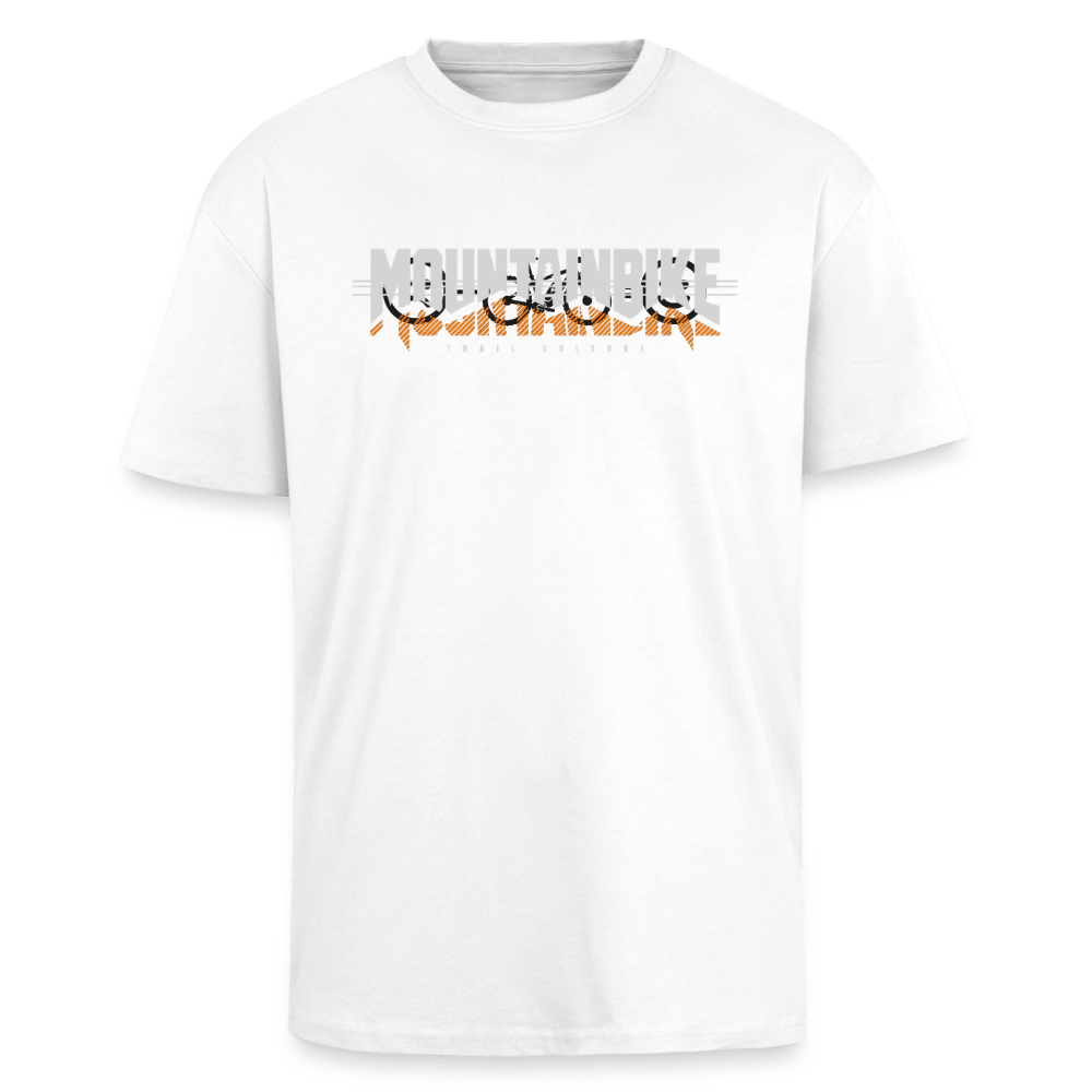 Spreadconnect Oversized Heavyweight Unisex T-Shirt Weiß / XS MOUNTAINBIKE TRAIL CULTURE - Oversized Heavyweight Unisex T-Shirt E-Bike-Community
