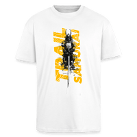 Spreadconnect Oversized Heavyweight Unisex T-Shirt Weiß / XS Trail Samurai - Front - Oversized Heavyweight BYB Unisex T-Shirt E-Bike-Community