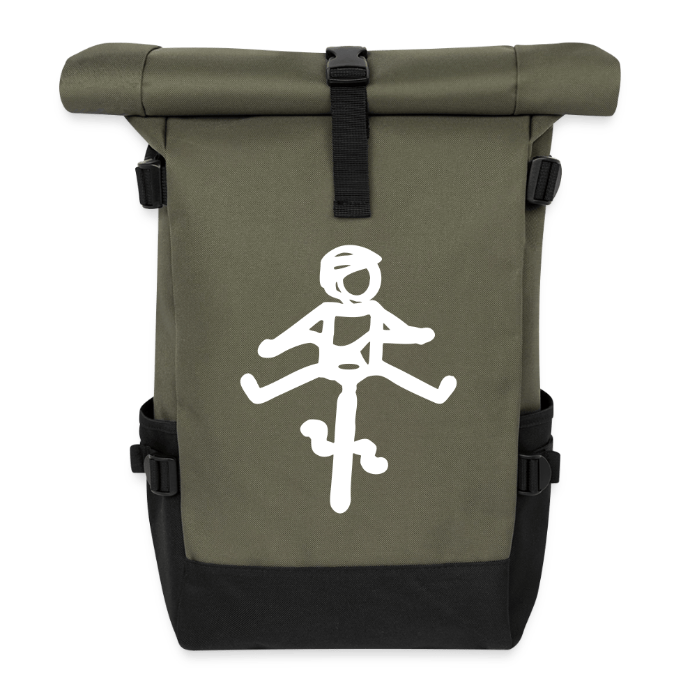 Spreadconnect Rolltop Rucksack Olive/Schwarz / One size HELMut - Rolltop Rucksack E-Bike-Community
