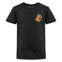 Spreadconnect Teenager Premium T-Shirt Anthrazit / 146/152 (10 Jahre) Freches Capybara - Teenager Premium T-Shirt E-Bike-Community