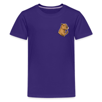 Spreadconnect Teenager Premium T-Shirt Lila / 146/152 (10 Jahre) Freches Capybara - Teenager Premium T-Shirt E-Bike-Community