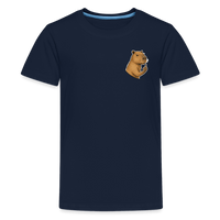 Spreadconnect Teenager Premium T-Shirt Navy / 146/152 (10 Jahre) Freches Capybara - Teenager Premium T-Shirt E-Bike-Community